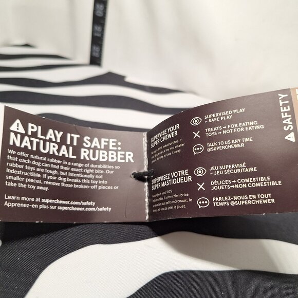 NWT Bark Super Chewer Yappucino Dog Toy S - Picture 7 of 7